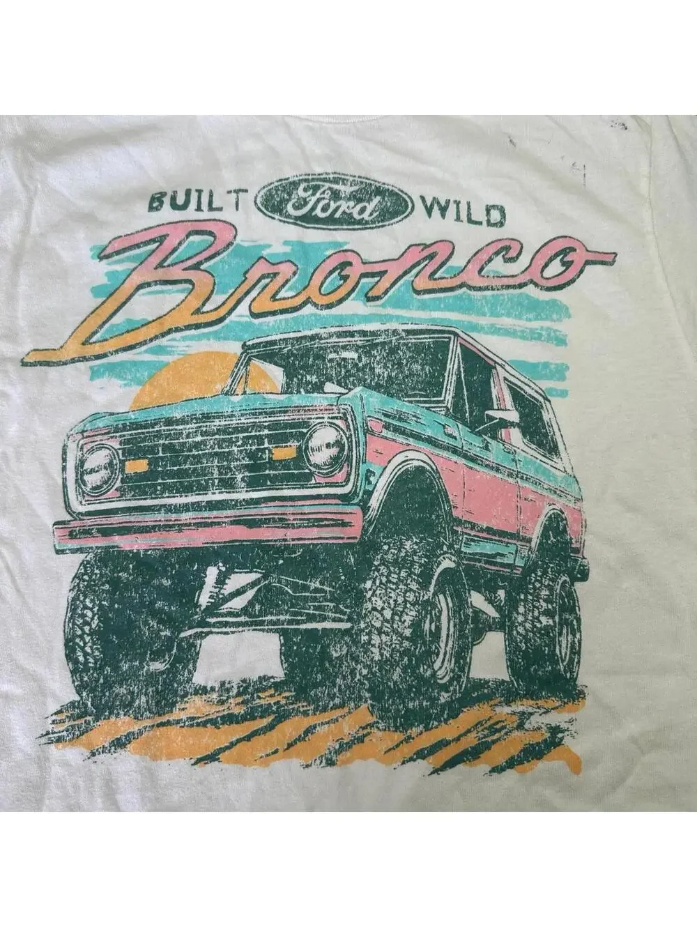 Ford Bronco Wild Built T-Shirt Size S